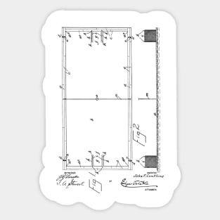 Water Polo Apparatus Vintage Patent Hand Drawing Sticker